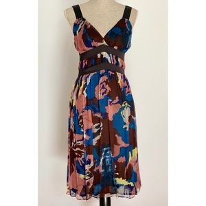 French Connection Navy and Purple Cocktail Dress